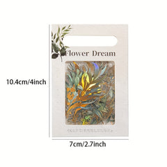 40pcs Vintage Plants & Flowers Stickers for DIY Art Supplies