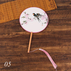 Chinese Style Round Fan Dance Accessories Ancient Palace Fan