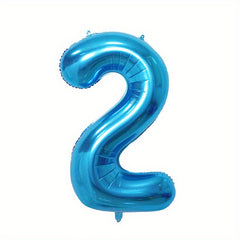 40in Sky Number 0-9 Balloon - Large Foil Helium Balloon for Party Decoration