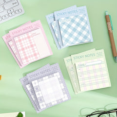 Plaid Sticky Notes 60 Sheets Student Notepad Creative N Times Stickers