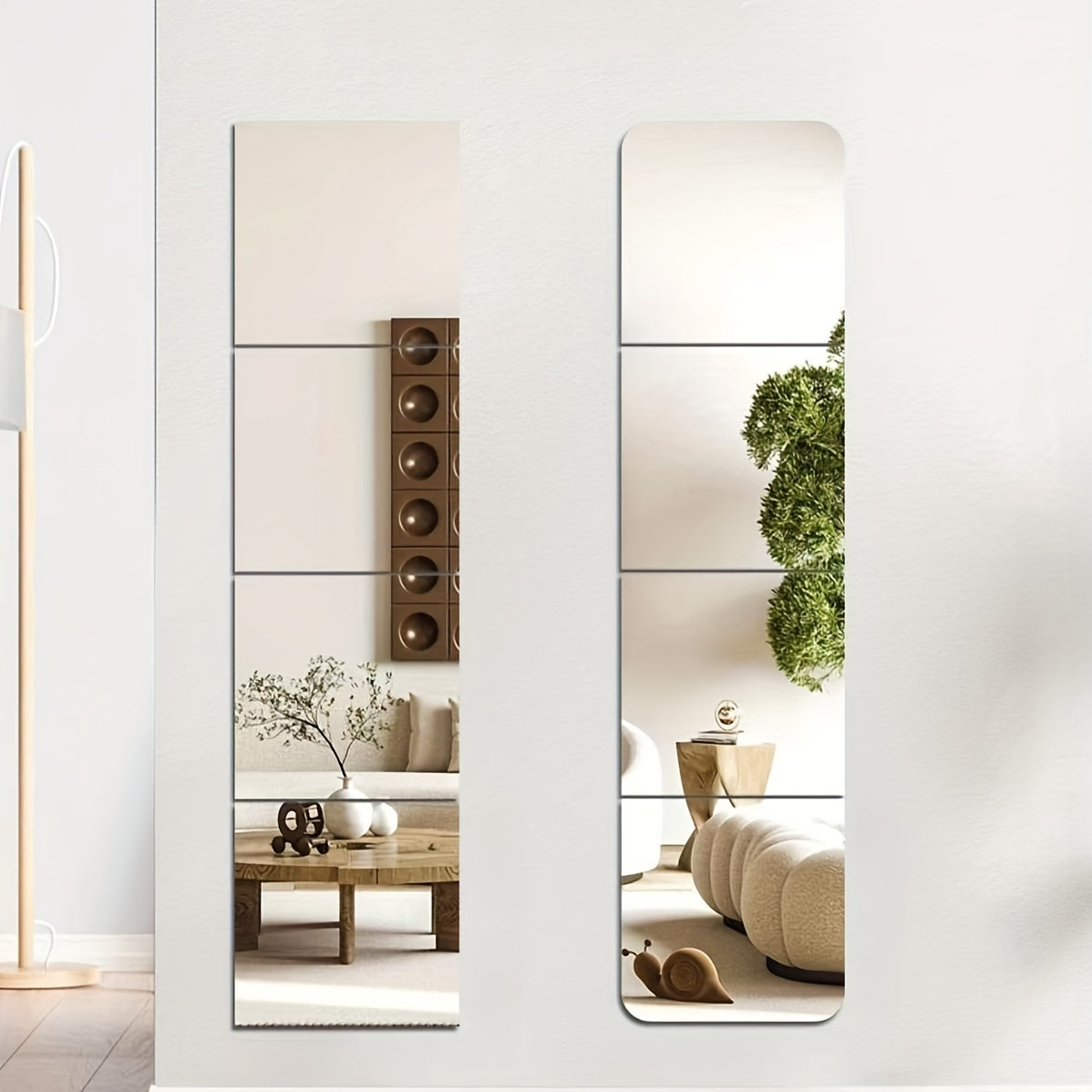 Acrylic Mirror Non Glass Shatterproof Frameless Full Length Wall Mirror