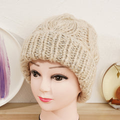 Winter Soft Knit Beanie Hat Warm Skull Cap For Women
