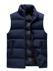 Men's Thermal Vest Sleeveless Jacket Warm Winter Autumn