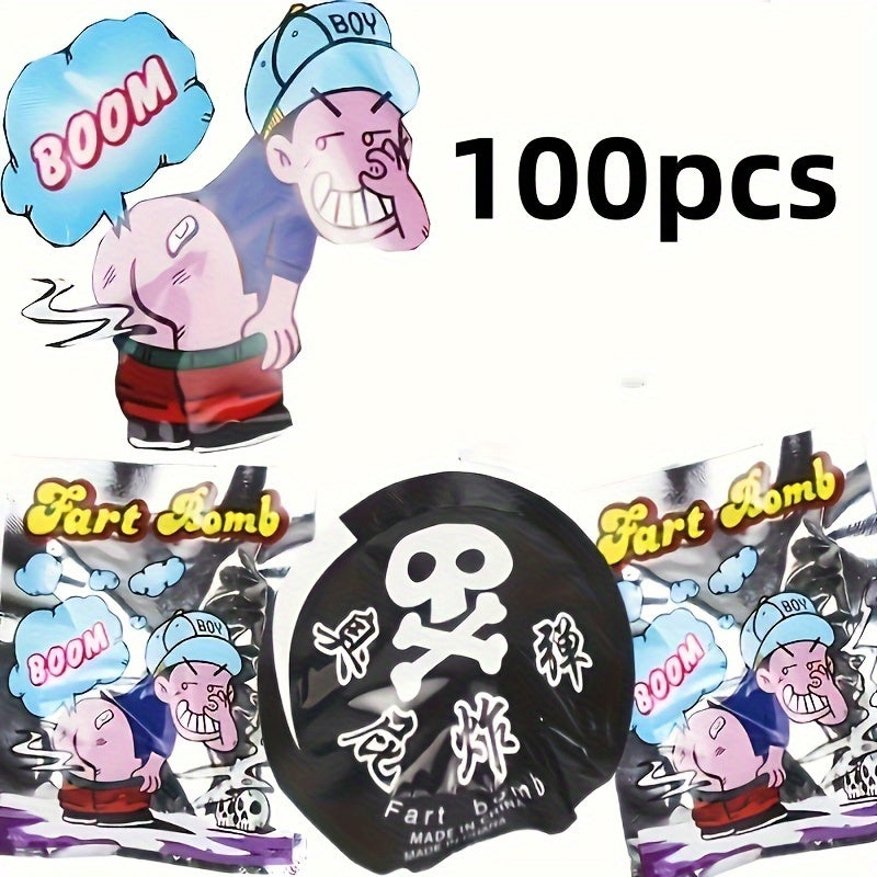100pcs Stench Fart Bag Prank Colorful Sachet Halloween Fart Trick Bag Toys