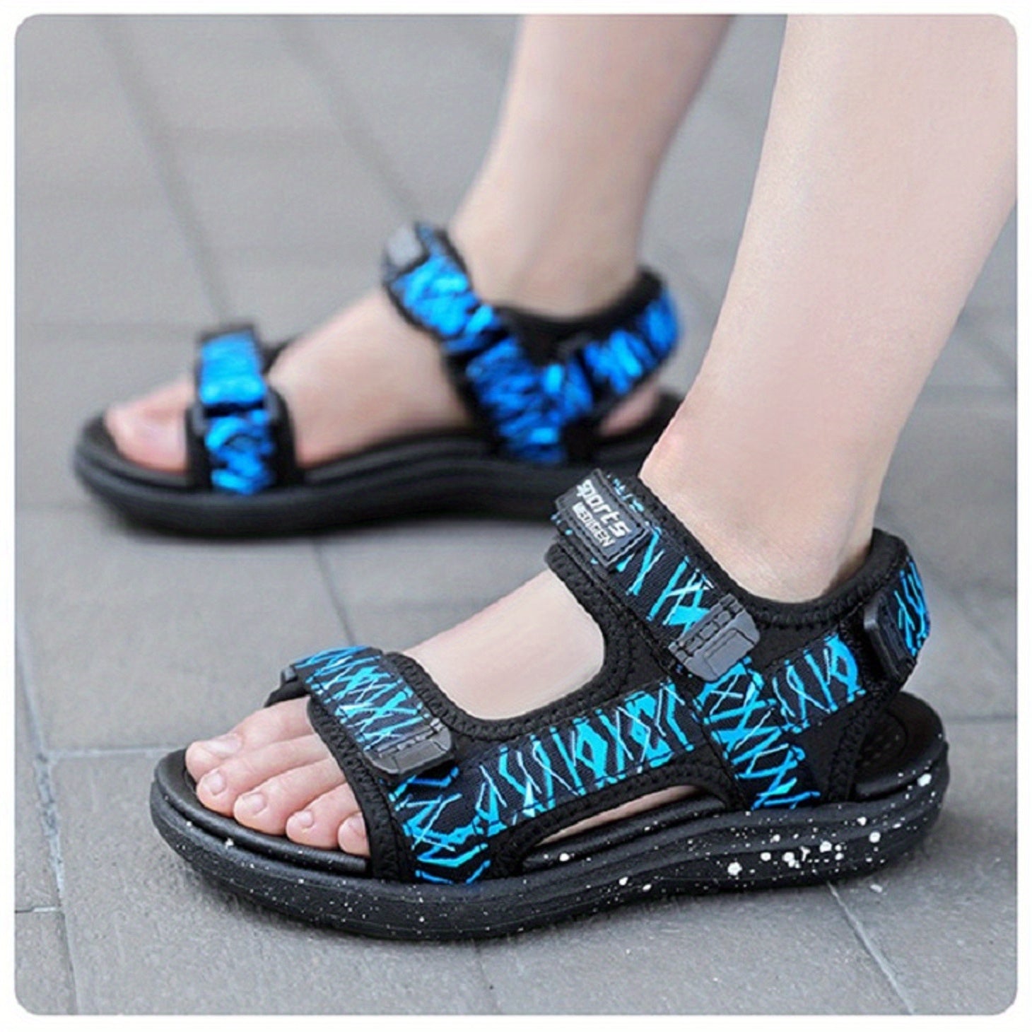 Boys' Water Shoes Double Strap Sandals Quick Dry Non Slip