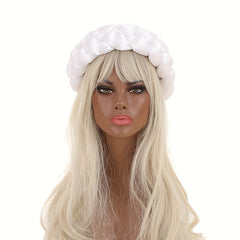 Satin Braided Big Headband Elastic Hair Band