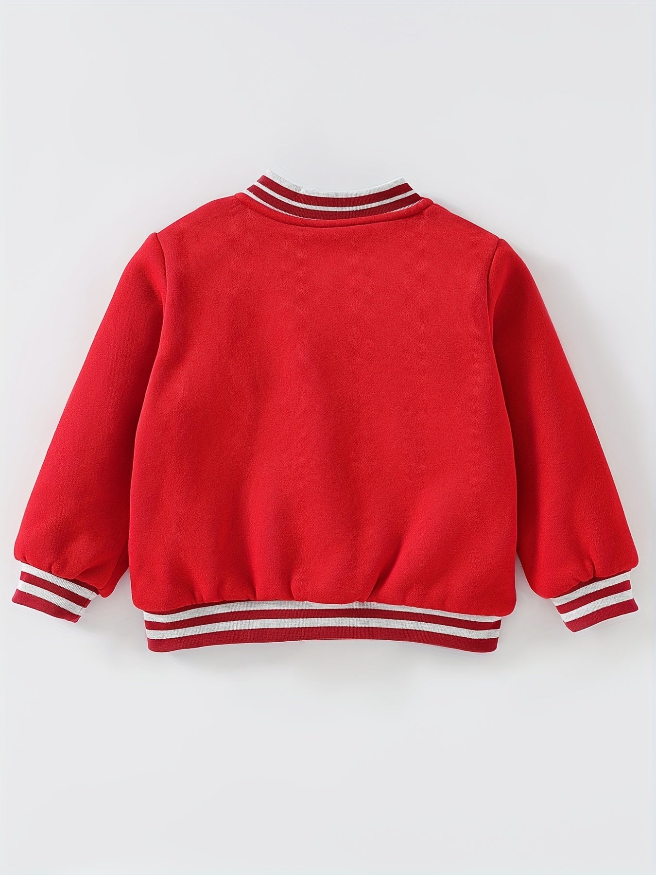 Boys Warm Baseball Jacket Long Sleeve Varsity Jacket