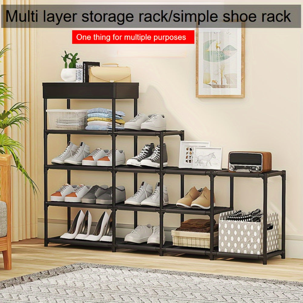 1pc Shoe Rack With Layers Standing Shoe Storage Container