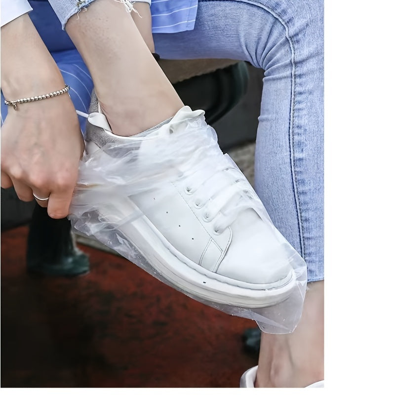 Disposable Waterproof Rain Shoe Covers Anti Slip Thickened Leg Covers