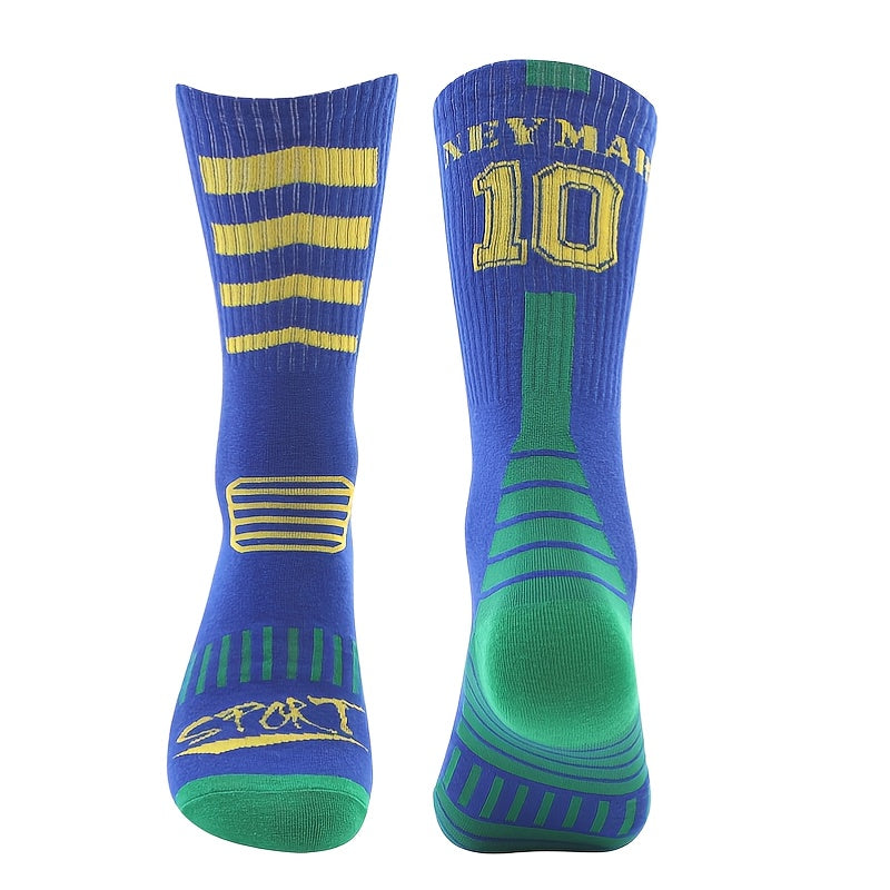 Men's Anti-Skid Calf Socks for Running, Cycling, Football
