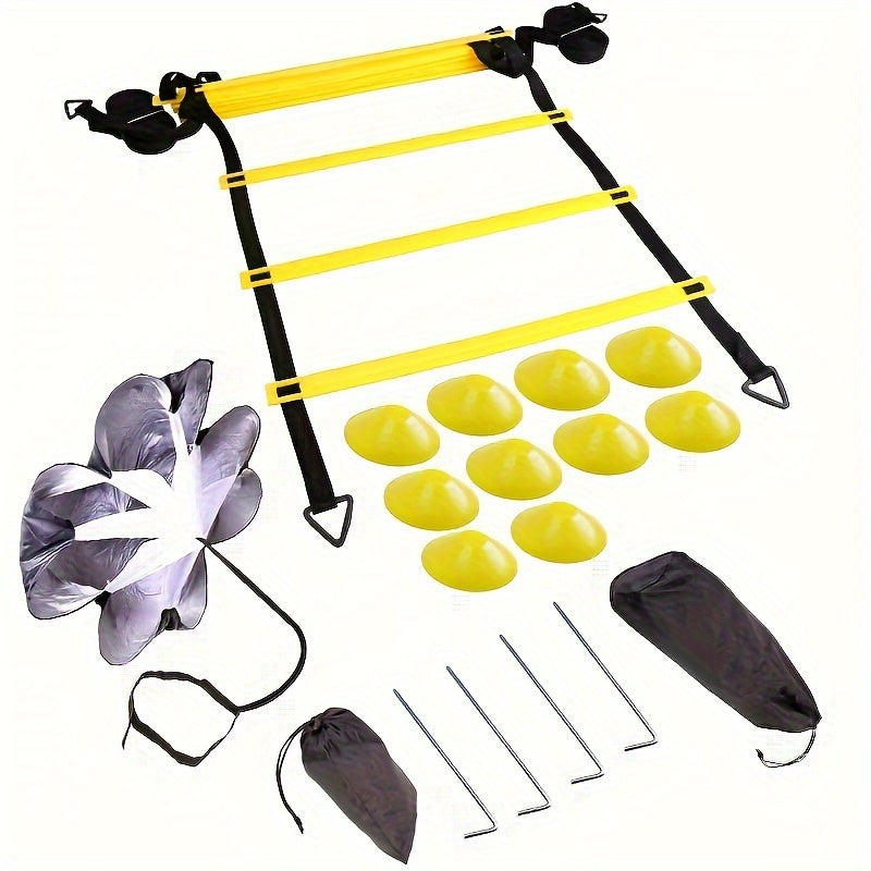 Agility Ladder Set with Obstacles and Bag