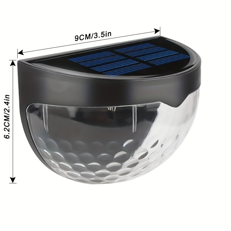 2pcs Solar Fence Lights Outdoor Waterproof LED Solar Wall Lights