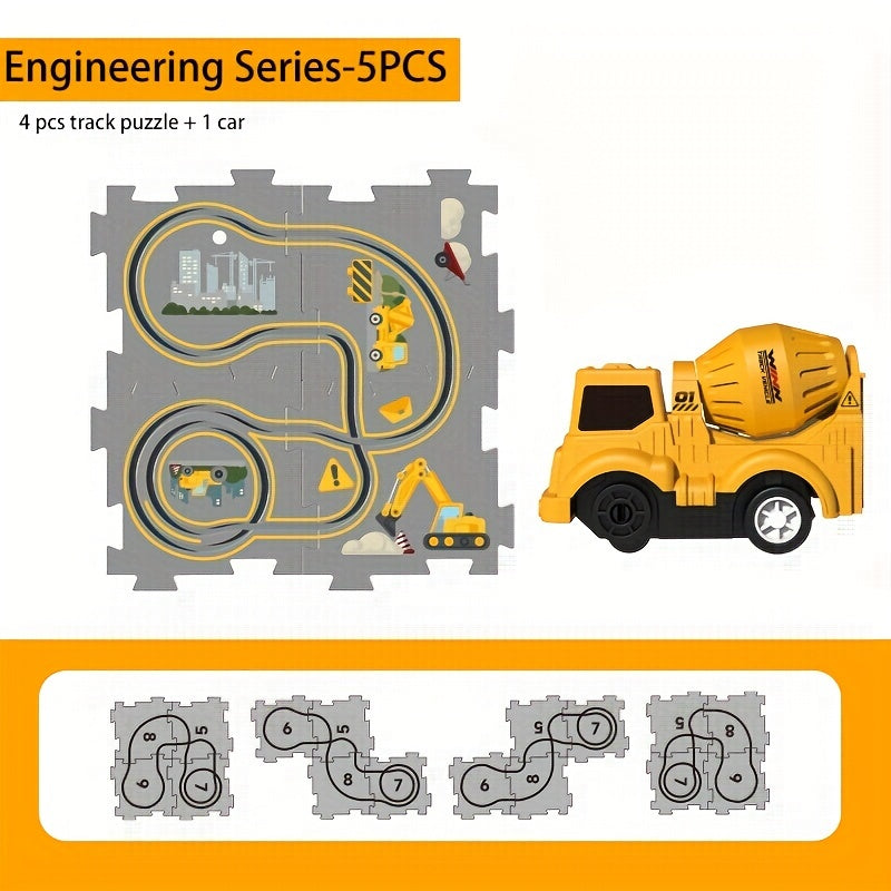 Children's Engineering Rail Cars Puzzle