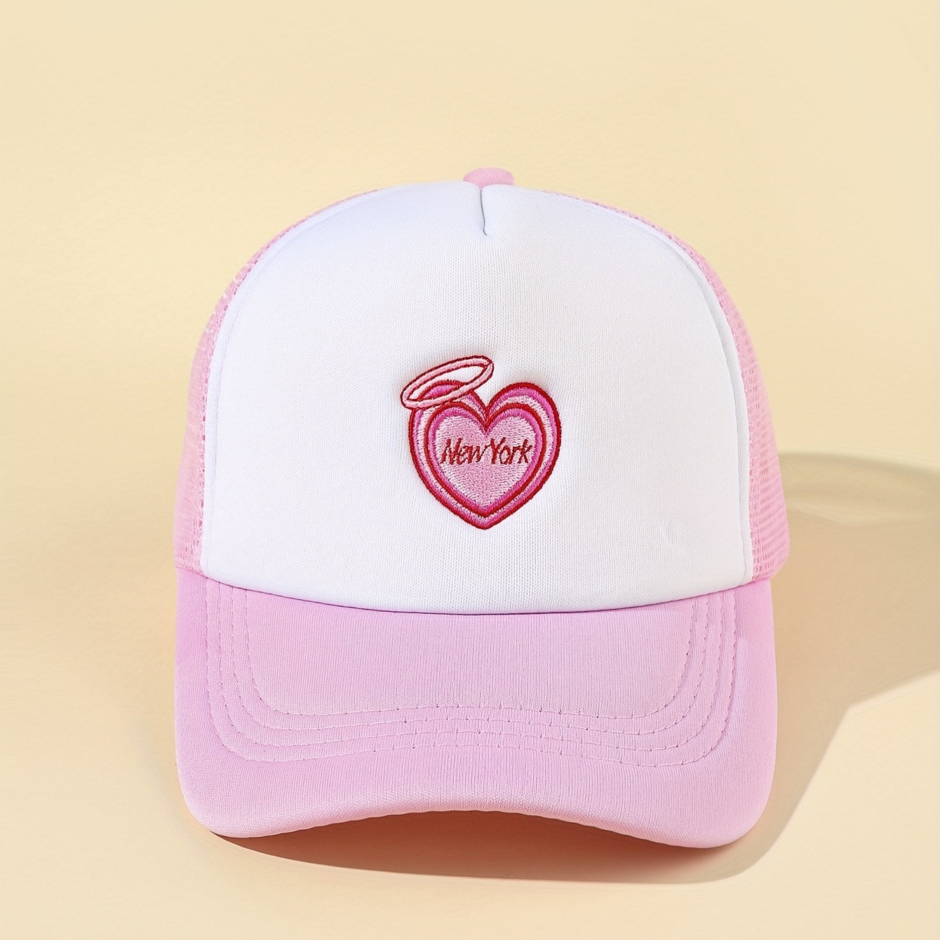 Mens Half Mesh Breathable Baseball Cap
