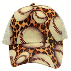 Sunshade Breathable Baseball Cap Multiple Pattern Print Men Women