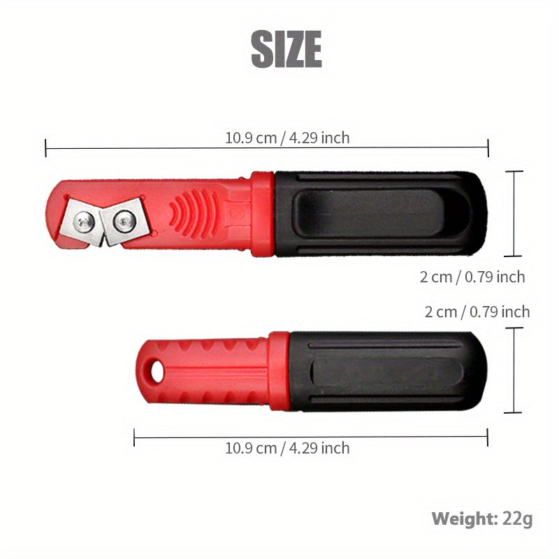Compact Durable Sharpener w/ Clip for Outdoor Activities