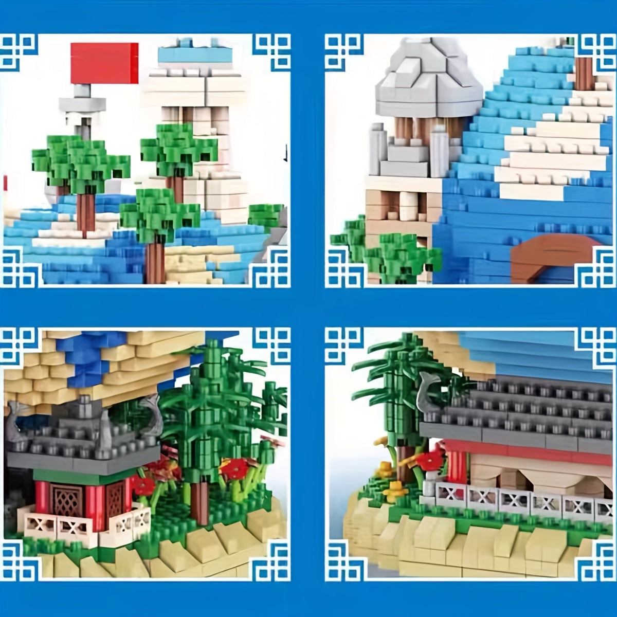 Global Village Micro Diamond Building Block Ornament