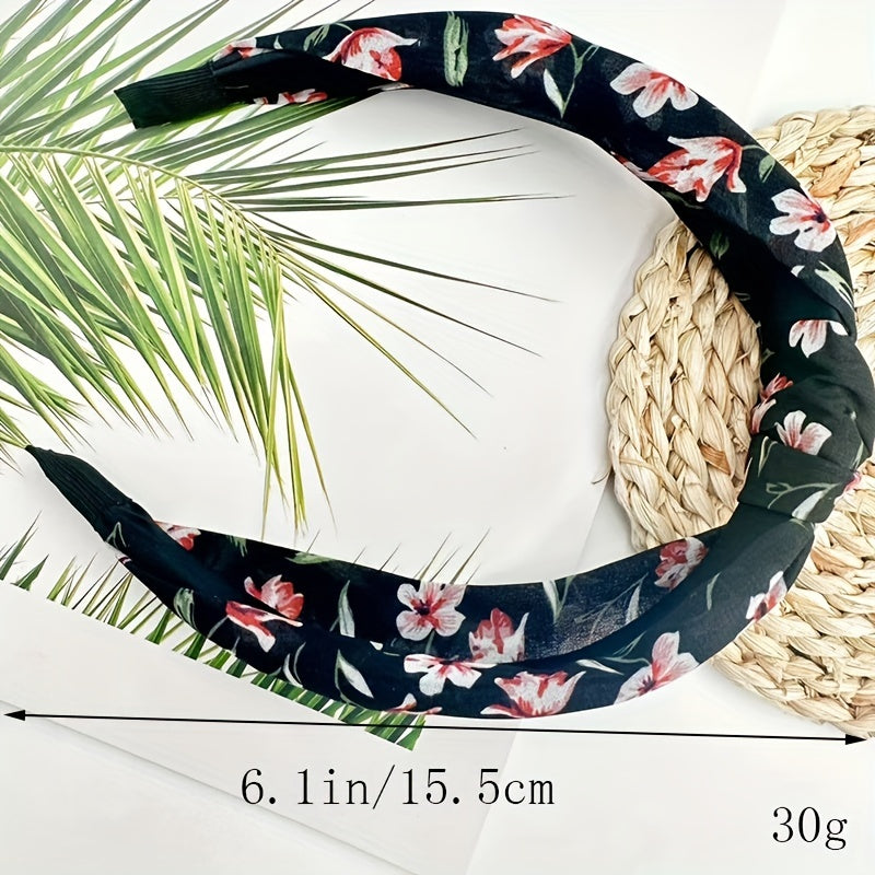 Knotted Polyester Headband Elastic Women's Hair Accessories