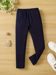 3pcs Girls' Slim Fit Legging Pants Plain Floral Tie Dye Print