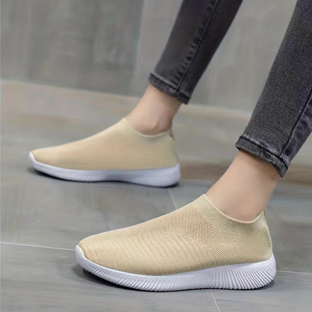 Breathable Lace Up Mesh Sneakers Soft Sole Walking Shoes