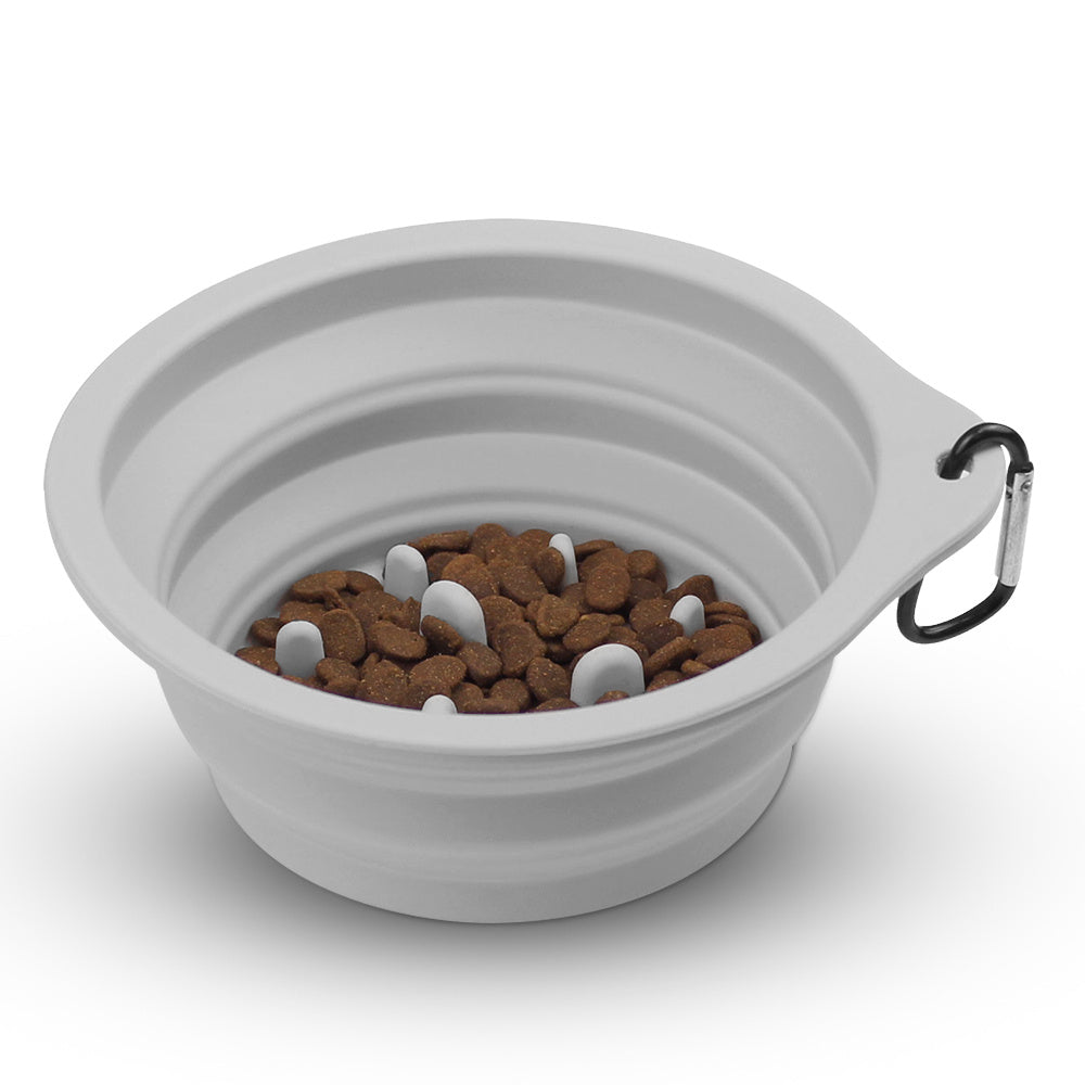 Portable Pet Folding Bowl Anti-choking Slow Feeding