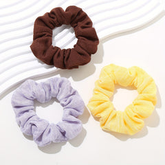 12pcs Soft Solid Scrunchies Ponytail Holder Hair Rope Women Girls Hair Accessori