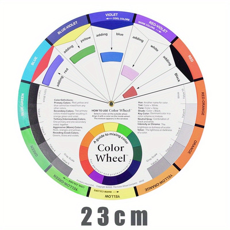 Zoylofg Wheel Paint Mixing Learning Guide For Makeup Blending Board