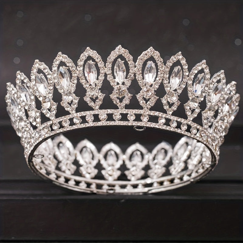 Crystal Crown Rhinestone Wedding Headwear Bride Hair Accessories