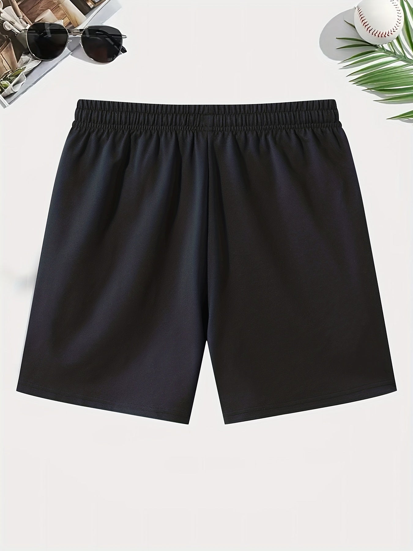 Leaf Print Men s Casual Drawstring Shorts