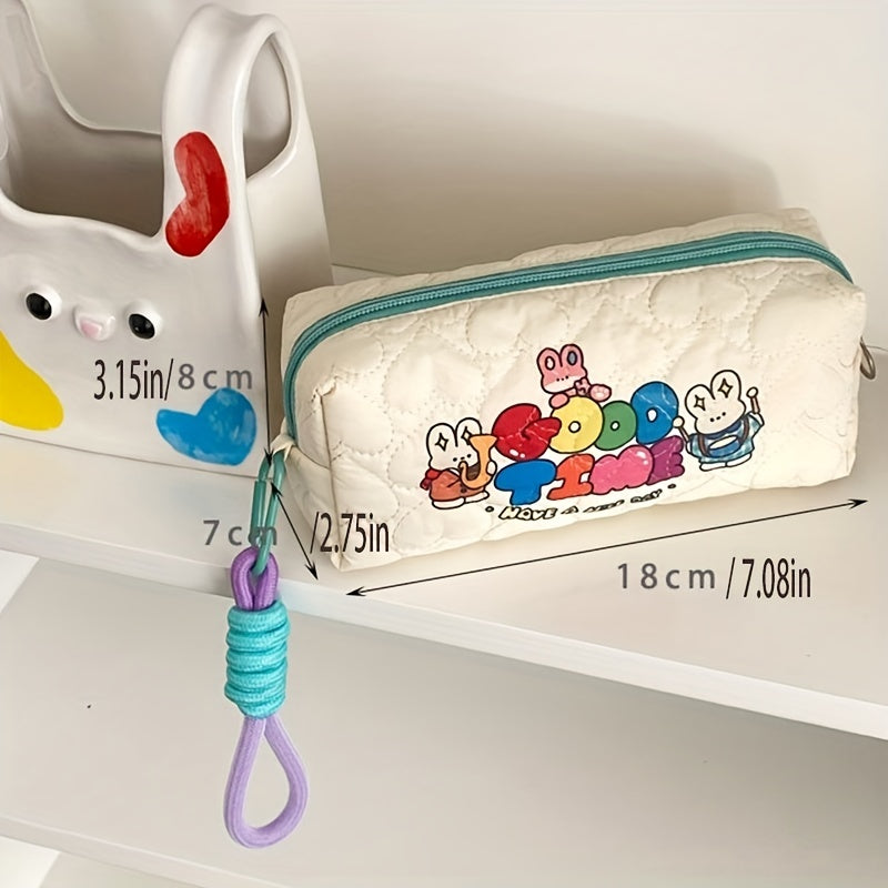 Cartoon Handheld Cosmetic Bag Lightweight Zipper Makeup Pouch