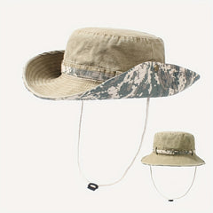 Camouflage Bucket Hat Wide Brim Sun Hat Unisex