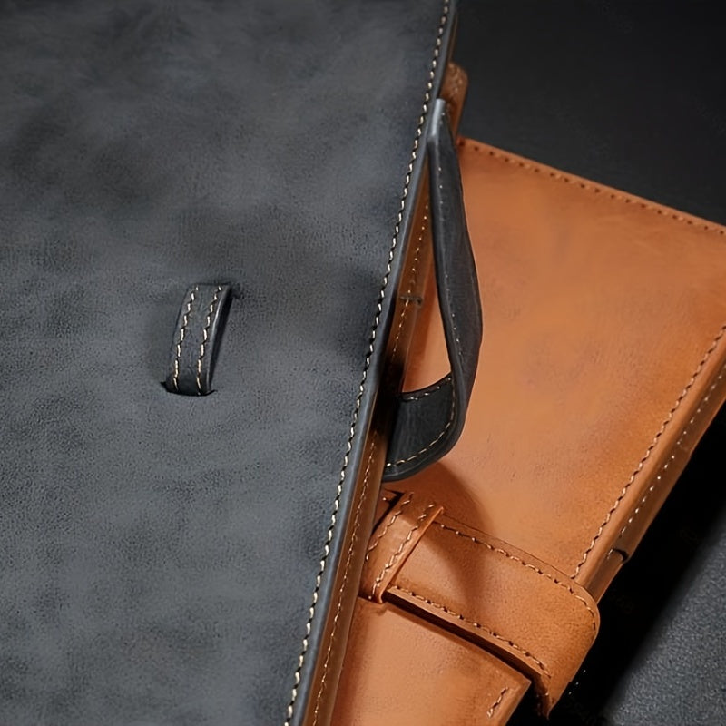 A5 Leather Buckle Diary Notebook for Office Meeting