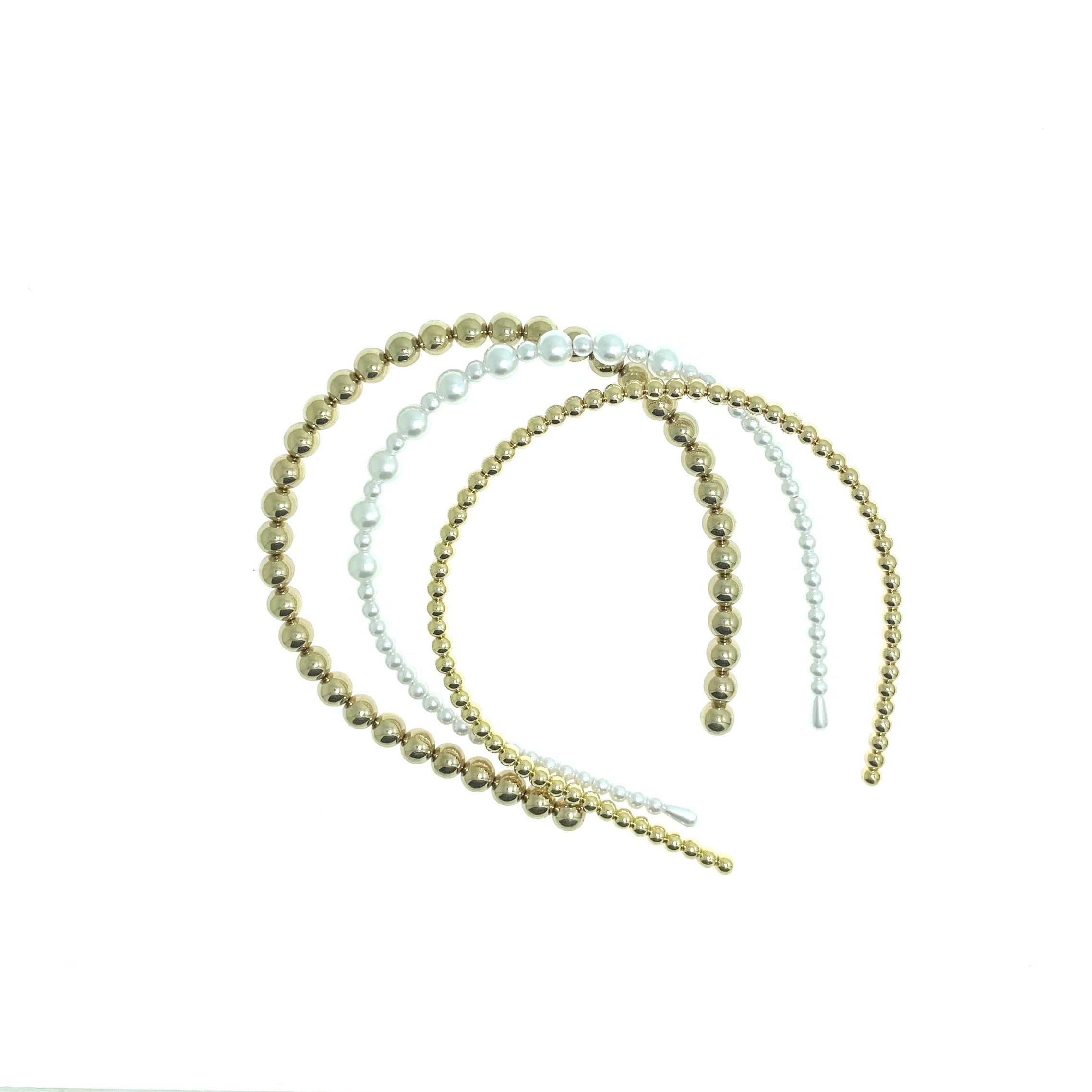 Faux Pearl Hairbands Bridal Hair Hoop Wedding Hair Accessories