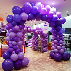 120 Dark Purple Latex Balloons for Party Decorations