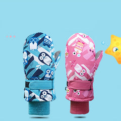 Kids' Waterproof Skiing Gloves Winter Warm Gloves