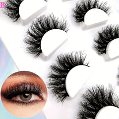 4 Pairs Thick & Curling Faux Mink False Eyelashes