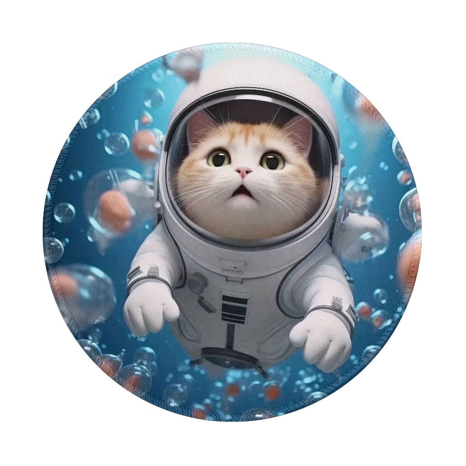 Cat At The Bottom Of The Sea Mouse Pad