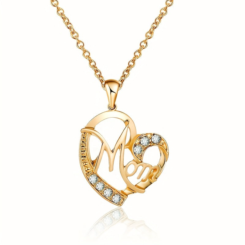 Men's Heart Shape Faux Diamond Chain