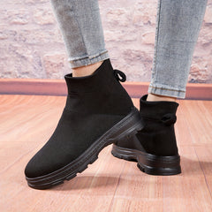 Boys High Top Sock Shoes Soft Sole Breathable Sneakers