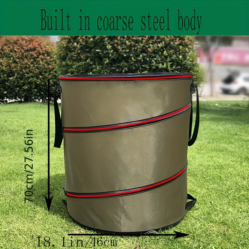 Foldable Oxford Cloth Garden Bucket Outdoor Trash Can