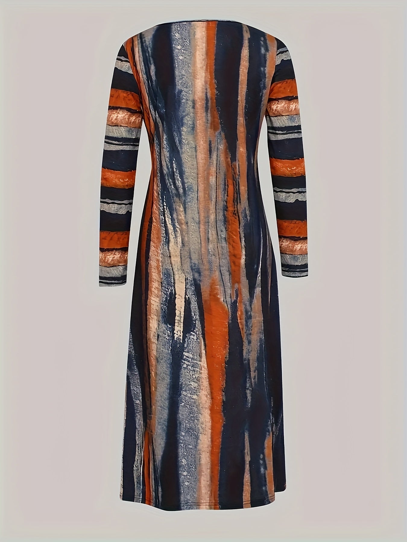  Tie Dye Long Sleeve Maxi Dress