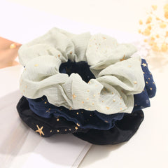 Star Hair Scrunchies Elastic Hair Bands Ponytail Hair Ties