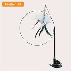 Interactive Cat Feather Toy with Bell - Scratching Exercise Toy