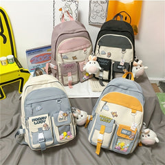 Mini Cartoon Pellet Backpack Nylon Lightweight Shoulder Bag