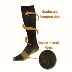 Compression Calf Socks Sports Knee High Women's Stockings