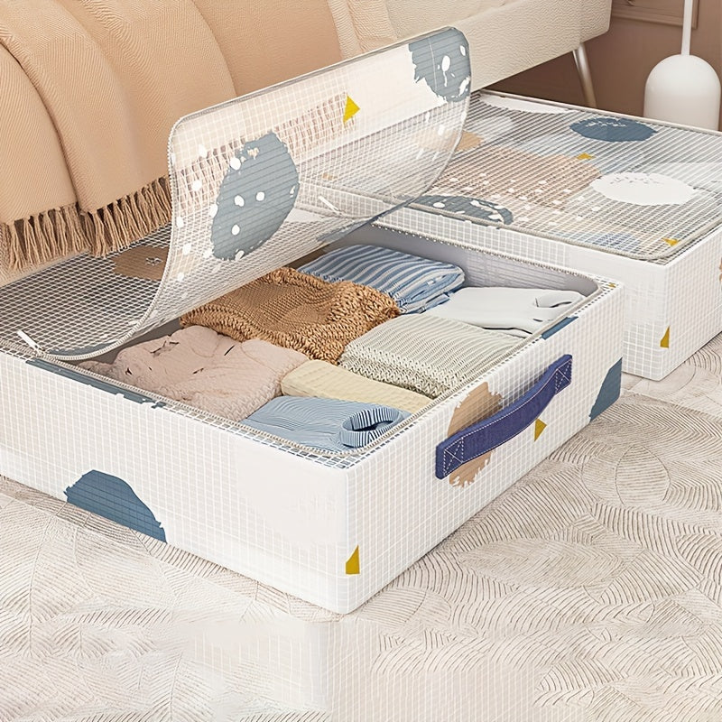 Waterproof PVC Underbed Storage Bag Clothes Blanket Organizer Dustproof Quilt