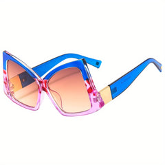 Y2K Large Bowknot Frame Sunglasses Gradient Lens UV400