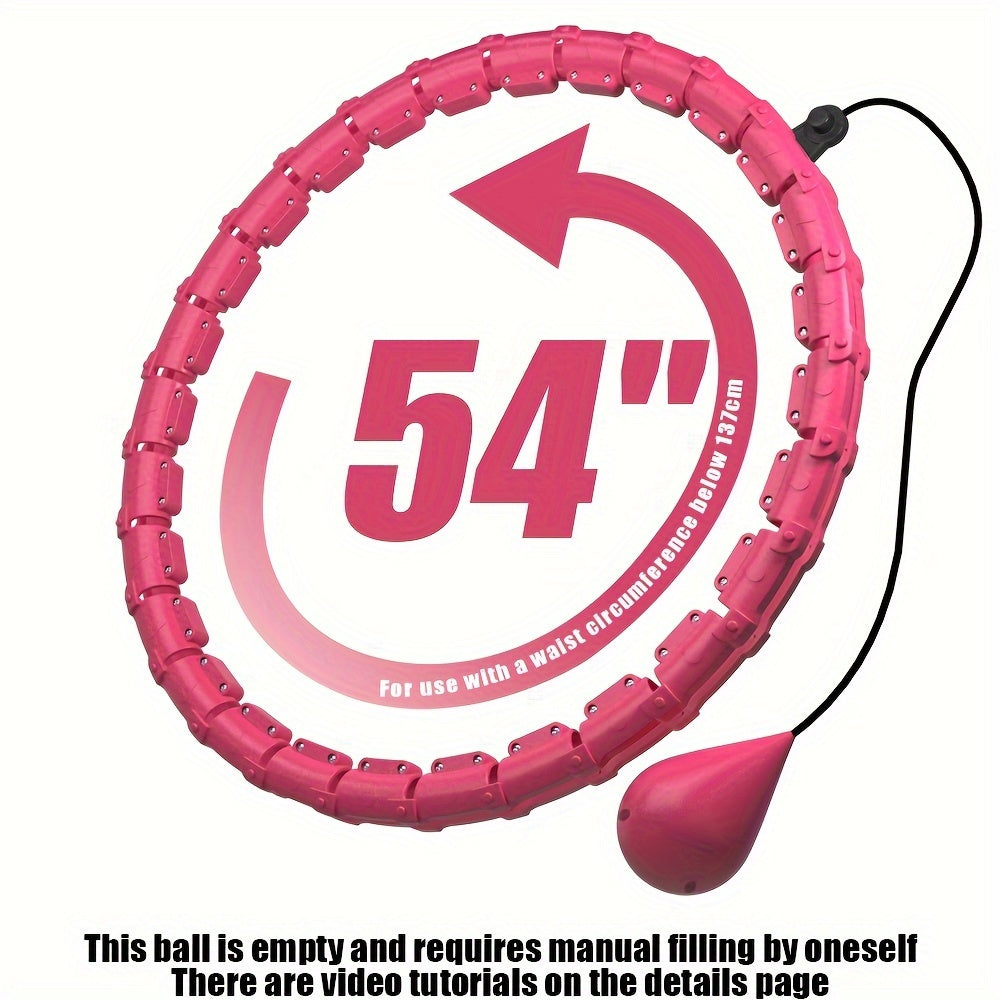 Adjustable Detachable Exercise Hoop 2 in 1 Waist Training Fitness Pilates Hoop
