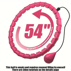 Adjustable Detachable Exercise Hoop 2 in 1 Waist Training Fitness Pilates Hoop