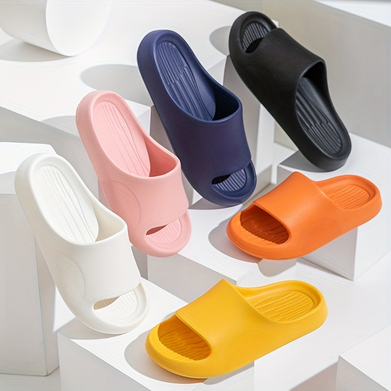 Women's Soft Sole Pillow Slides - Indoor House Shower Shoes